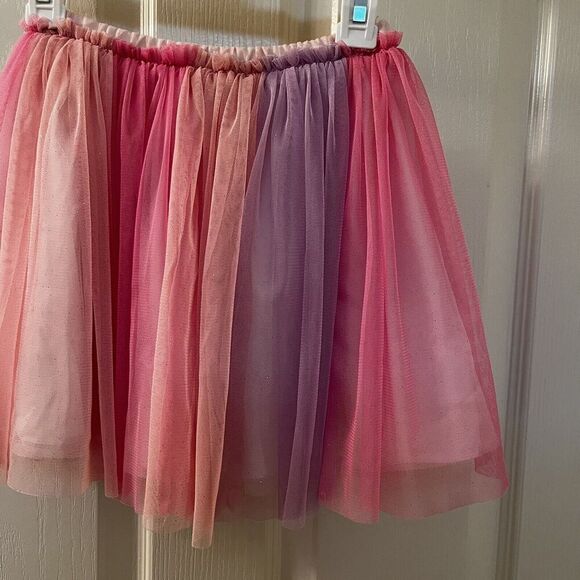 H&M Pink Purple Glittery Tulle Skirt Girls Size 4-6 years - Picture 3 of 10